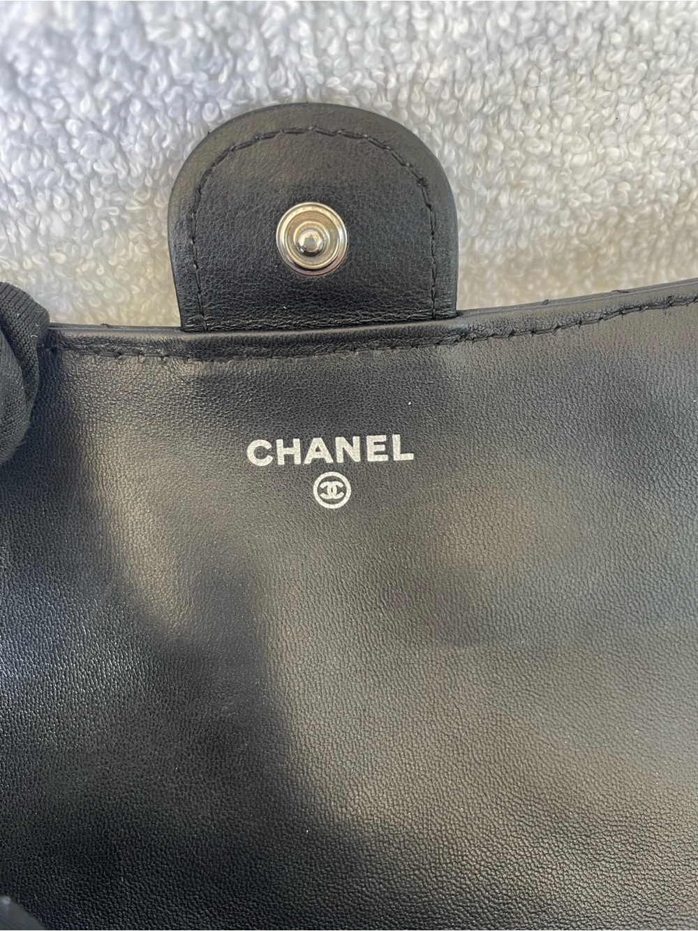 🖤AUTH. CHANEL CLASSIC FLAP LONG WALLET WITH SILVER TONE HARDWARE 🖤 - Picture 8 of 11
